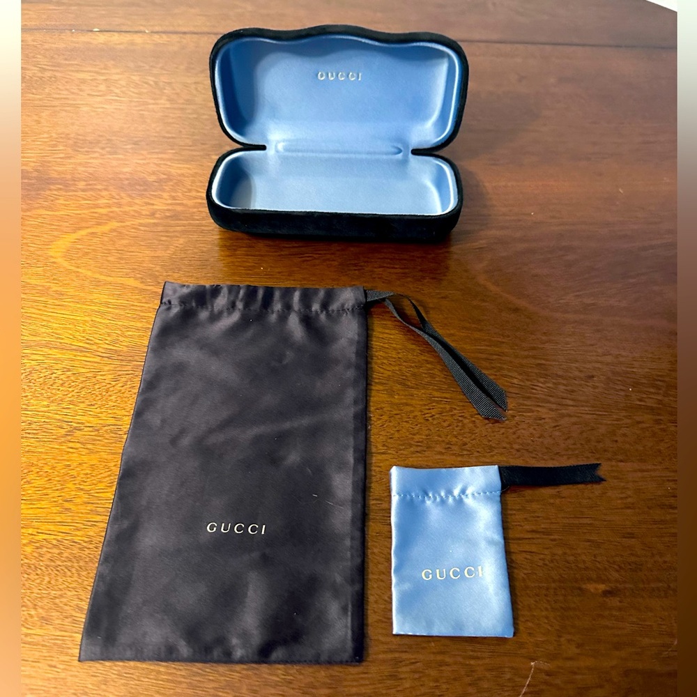 GUCCI | Sunglass Case Large & Small Pouch